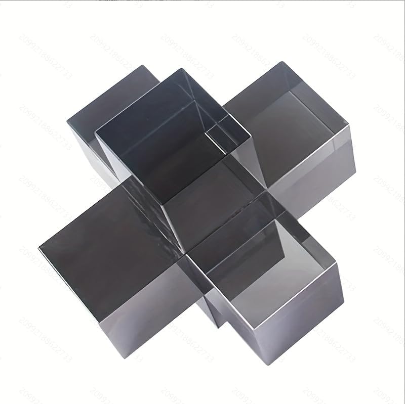 Clear Black Geometric Ornament