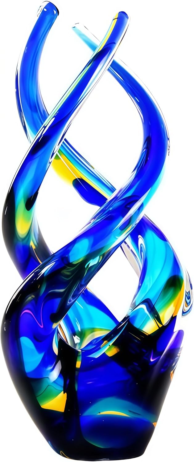 Cobalt Blue Glass Sculpture