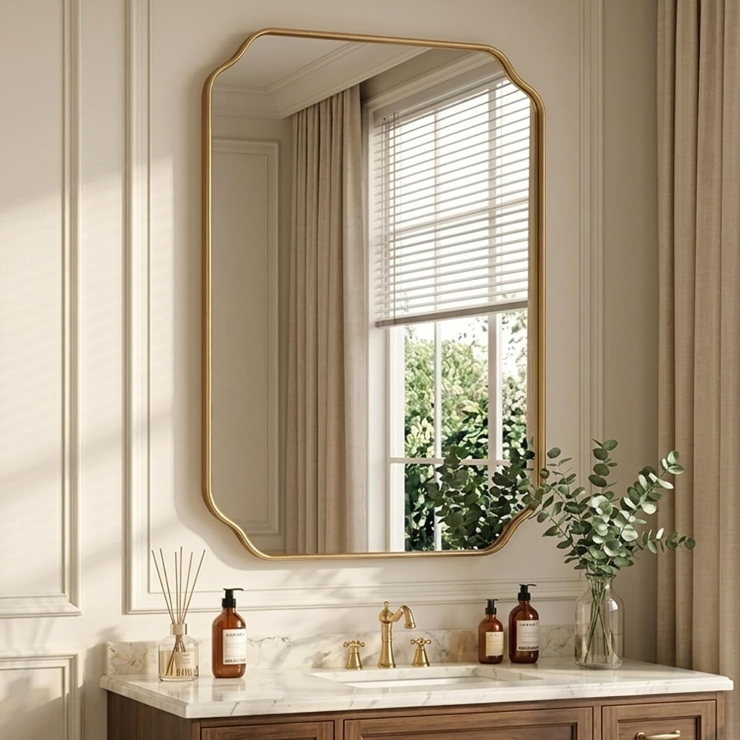 Arched and Curved Vanity Mirrors