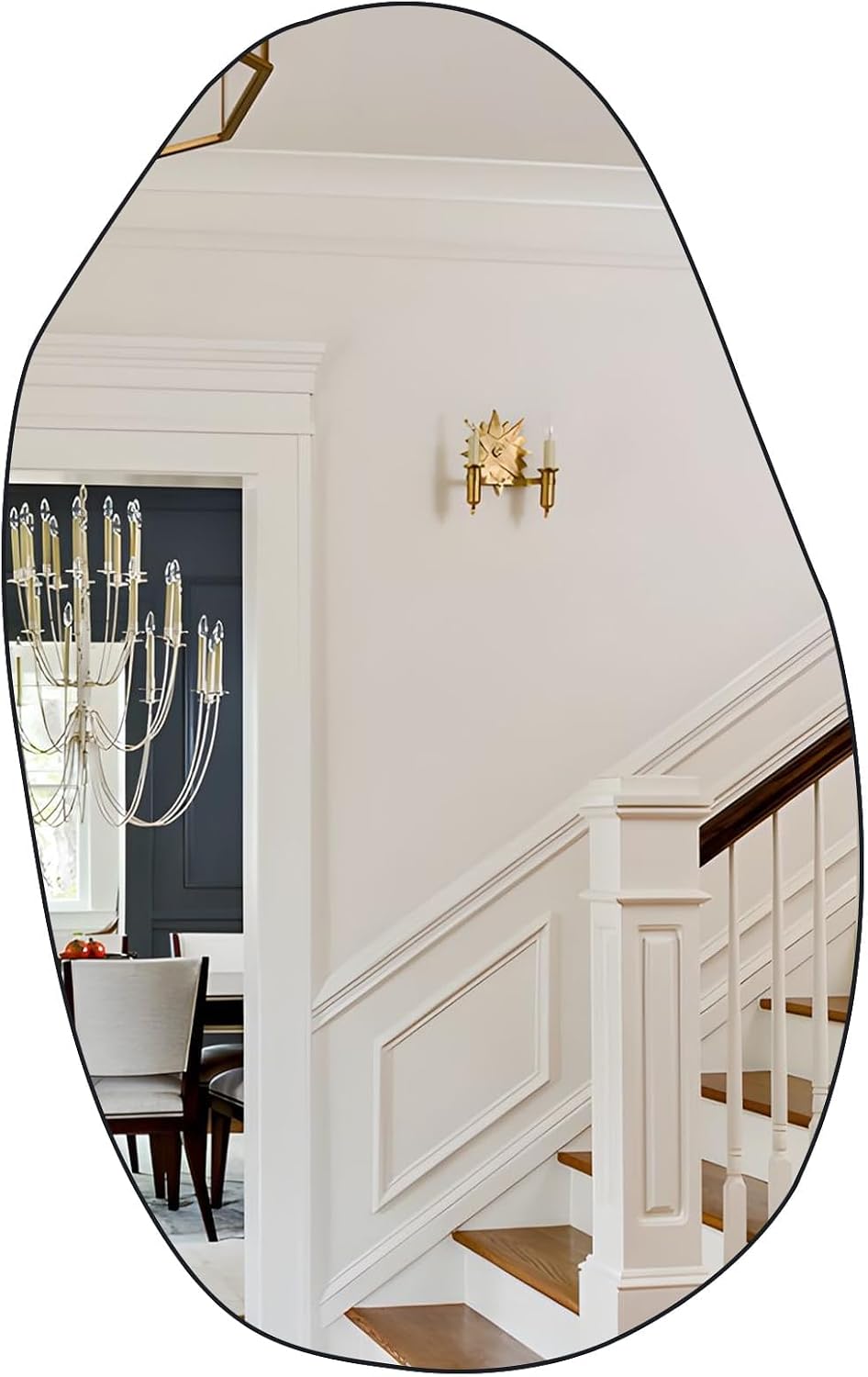 Irregular Frosted Wall Mirror