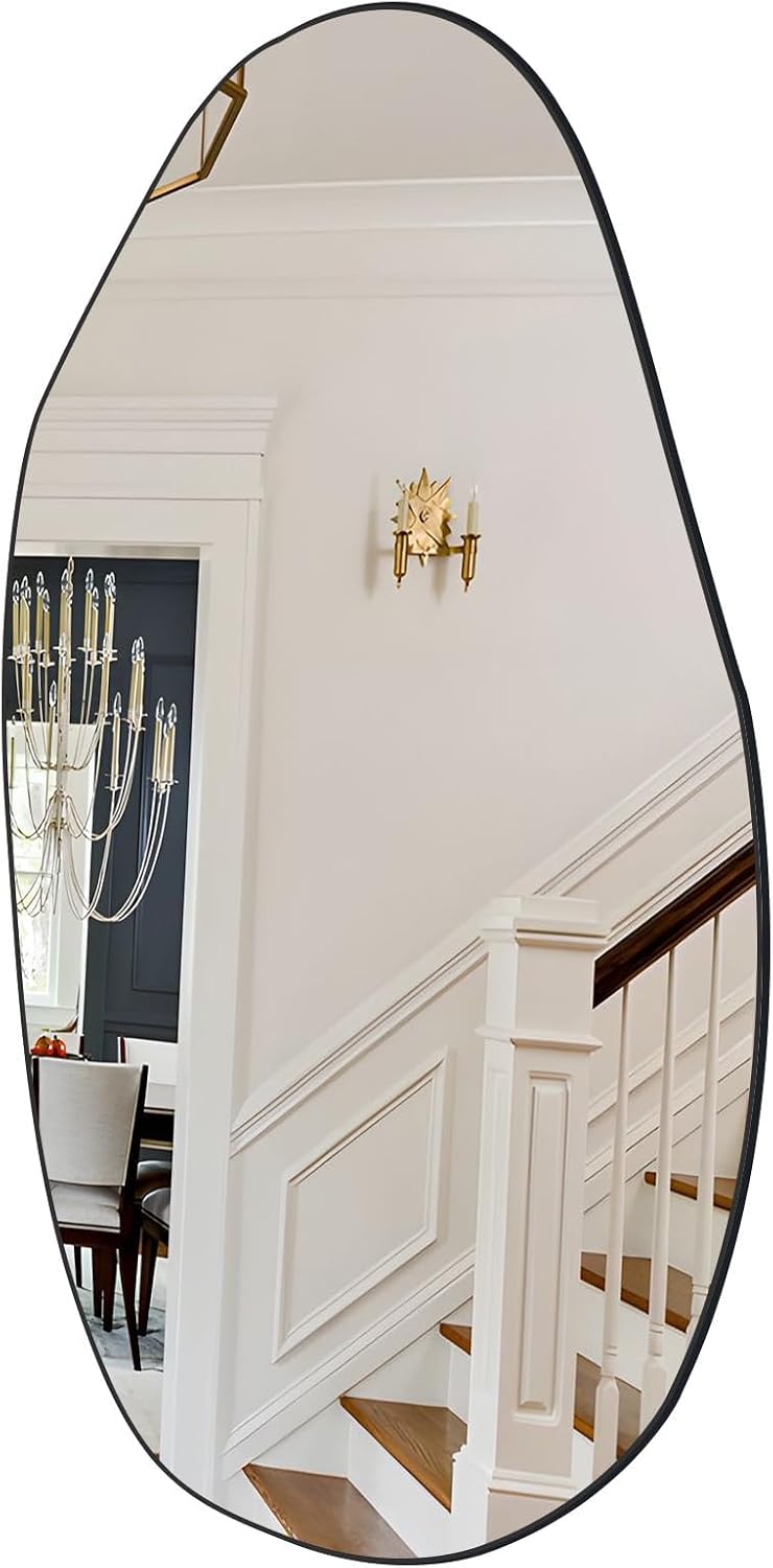 Irregular Frosted Wall Mirror