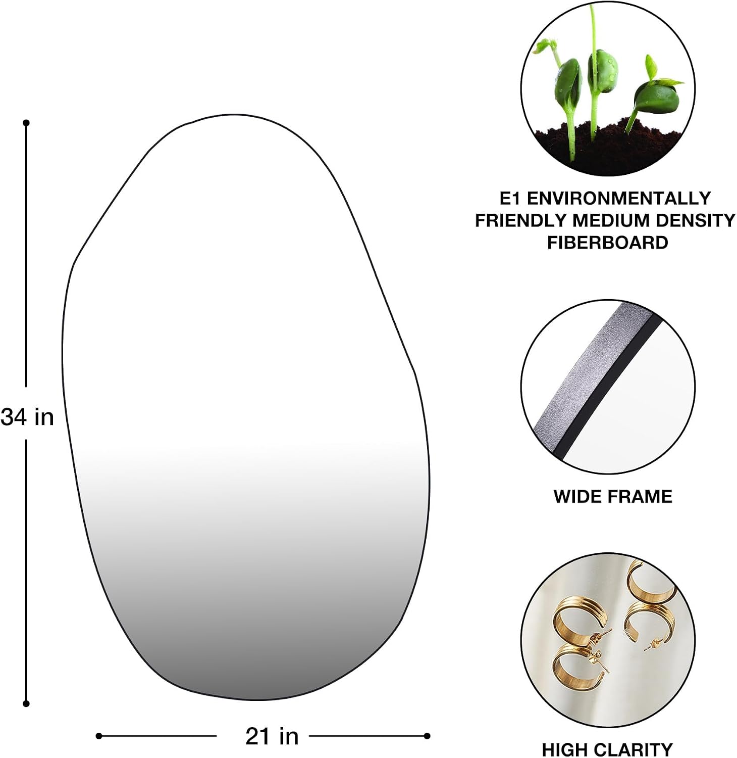 Irregular and Asymmetrical Mirrors