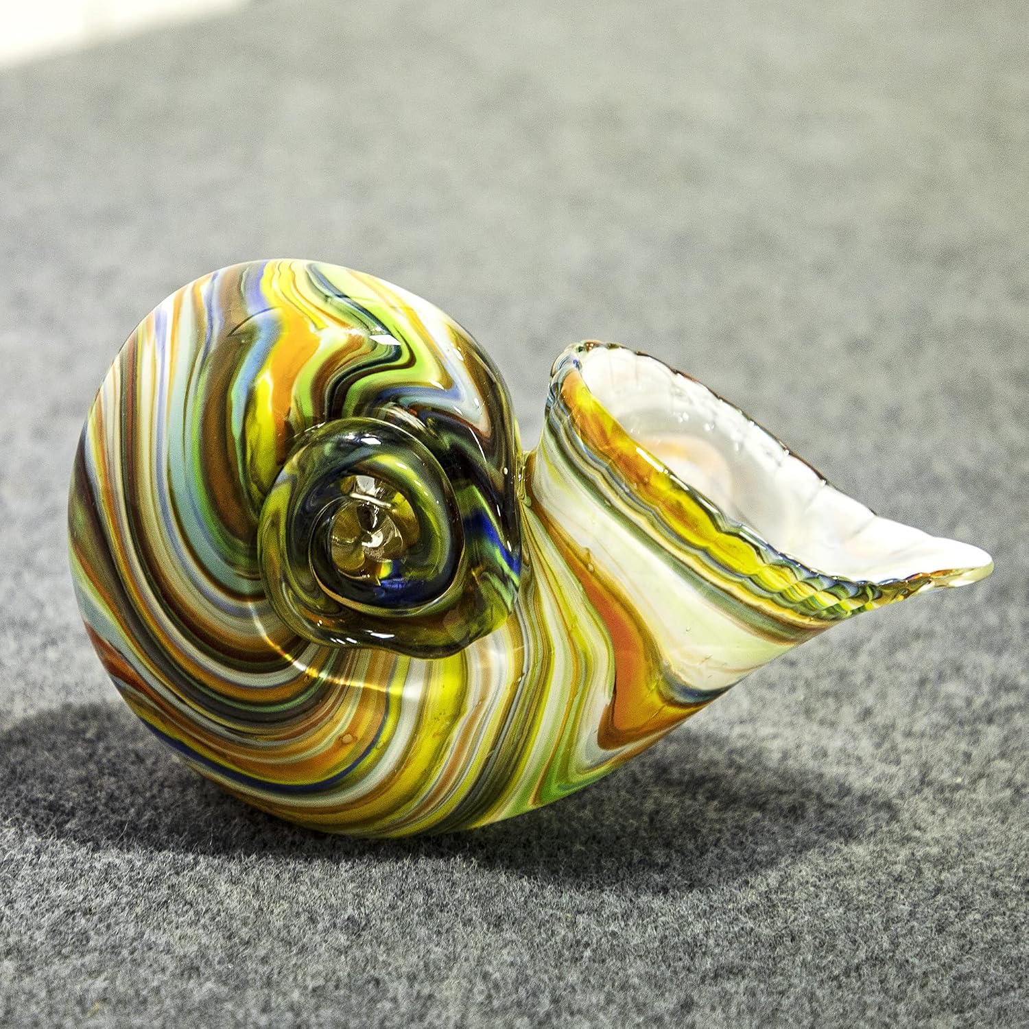 Multicolor Glass Nautilus Figurine