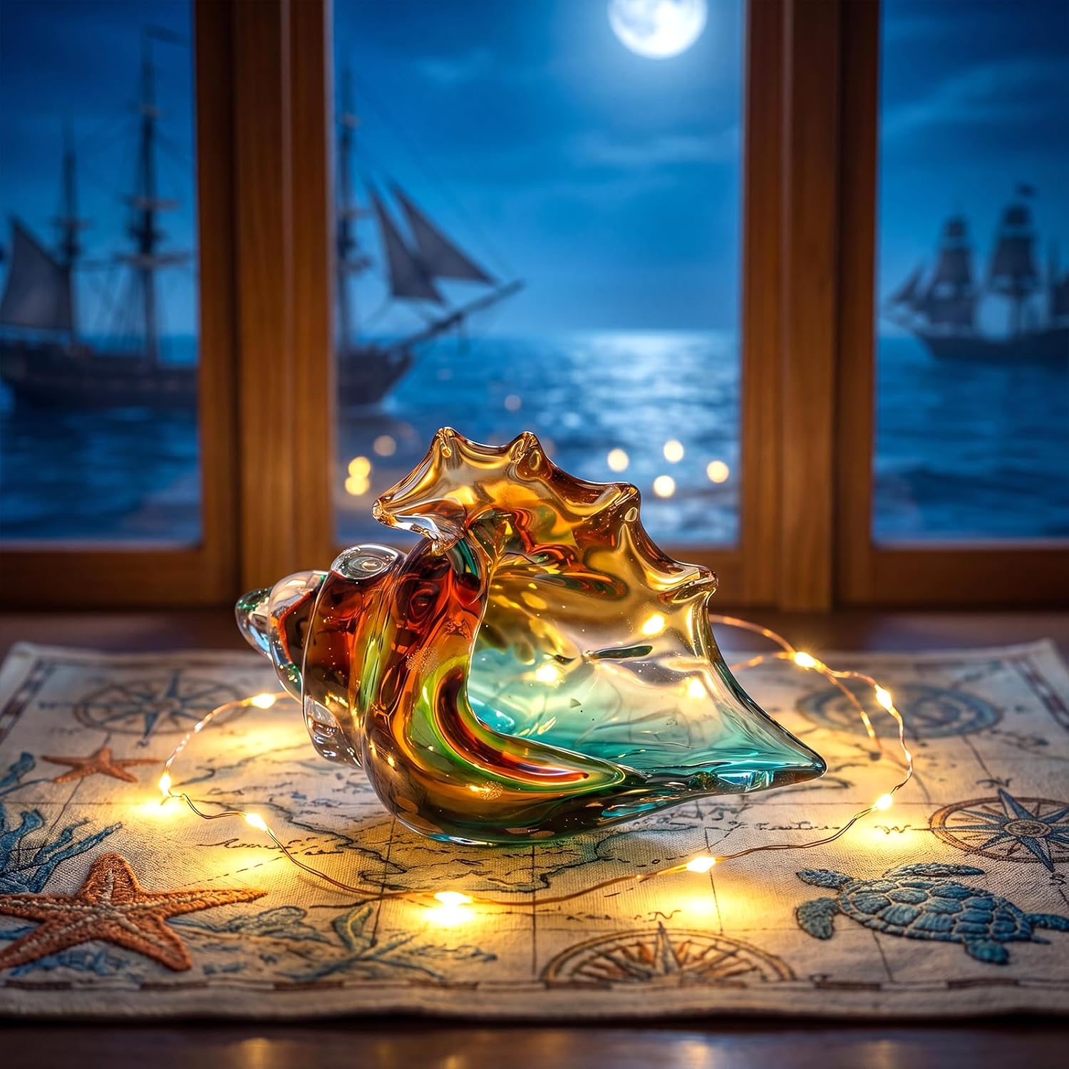 Multicolor Hand-Blown Glass