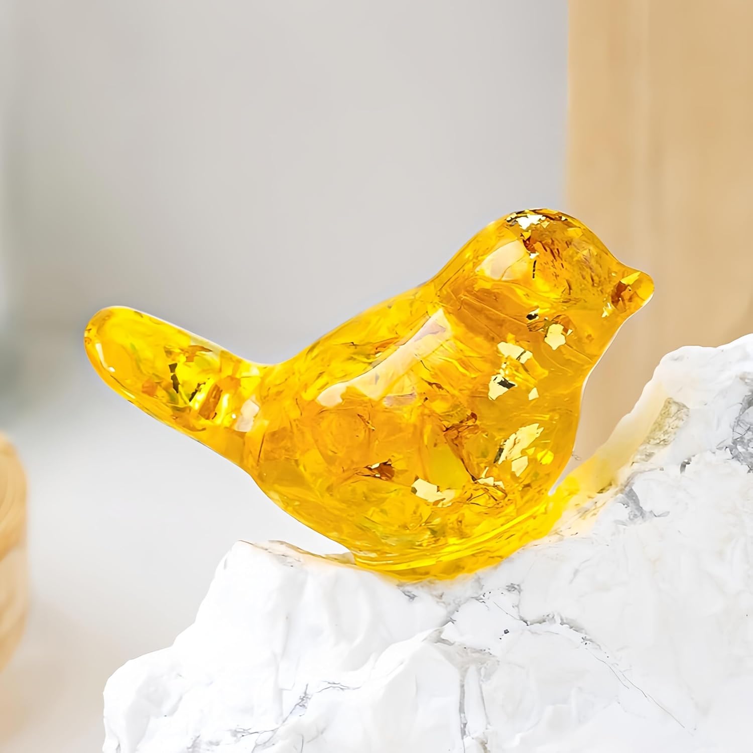 Multicolor Resin Bird Figurine