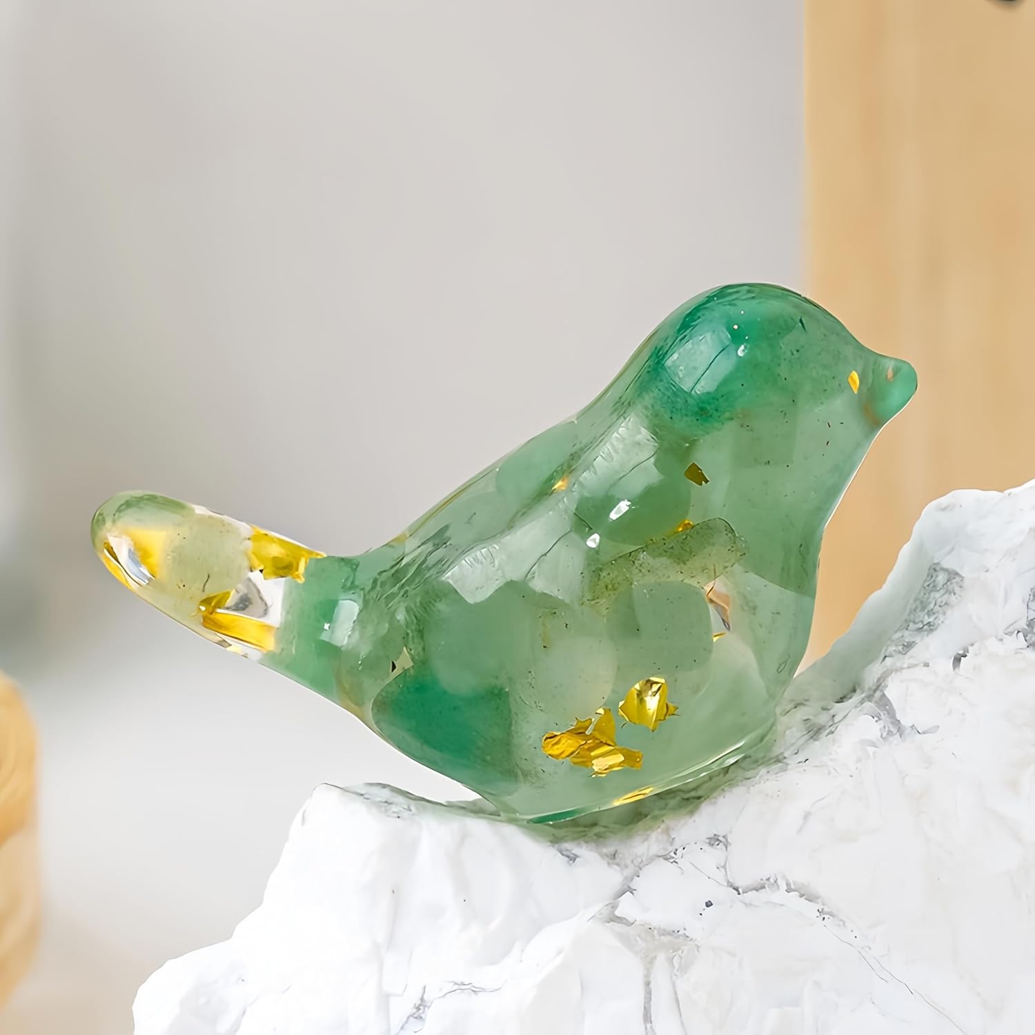 Multicolor Resin Bird Figurine