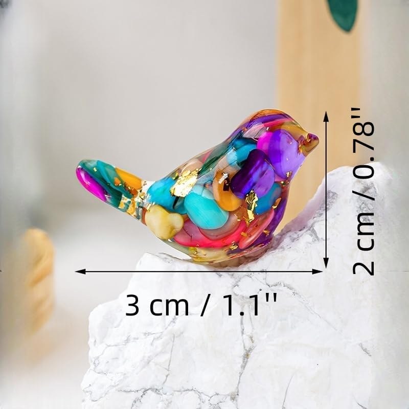 Multicolor Resin Bird Figurine