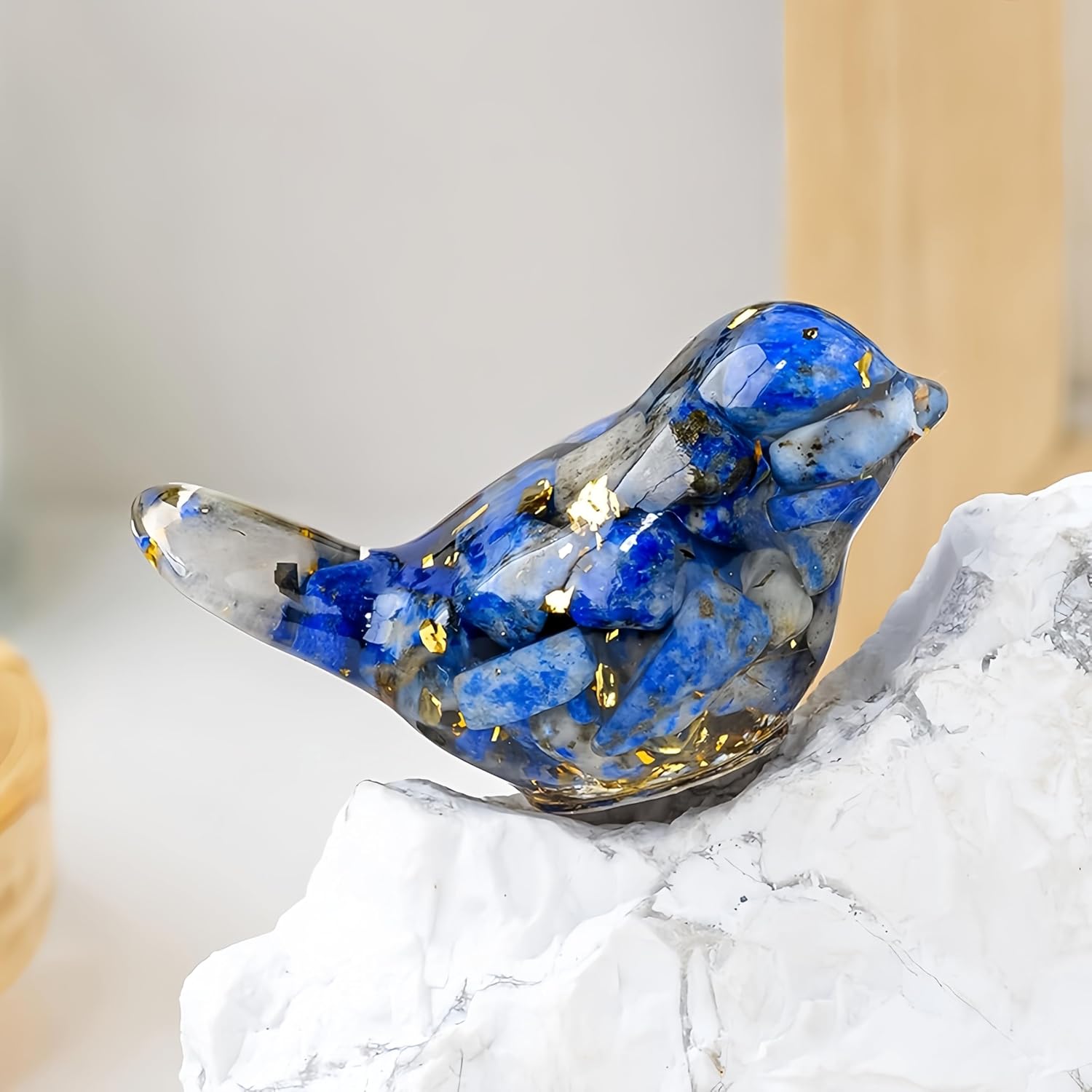 Multicolor Resin Bird Figurine
